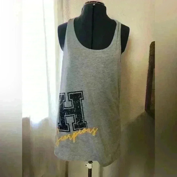 High School Muscle Flared Gym Top Best fits Women Medium - Picture 3 of 7